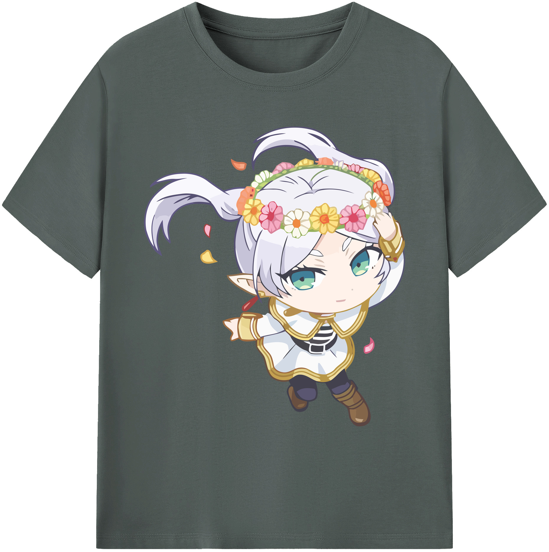 （画像用） 葬送のフリーレン Frieren 綿100％ メンズ半袖Tシャツ｜肌触りやわらか＆通気性